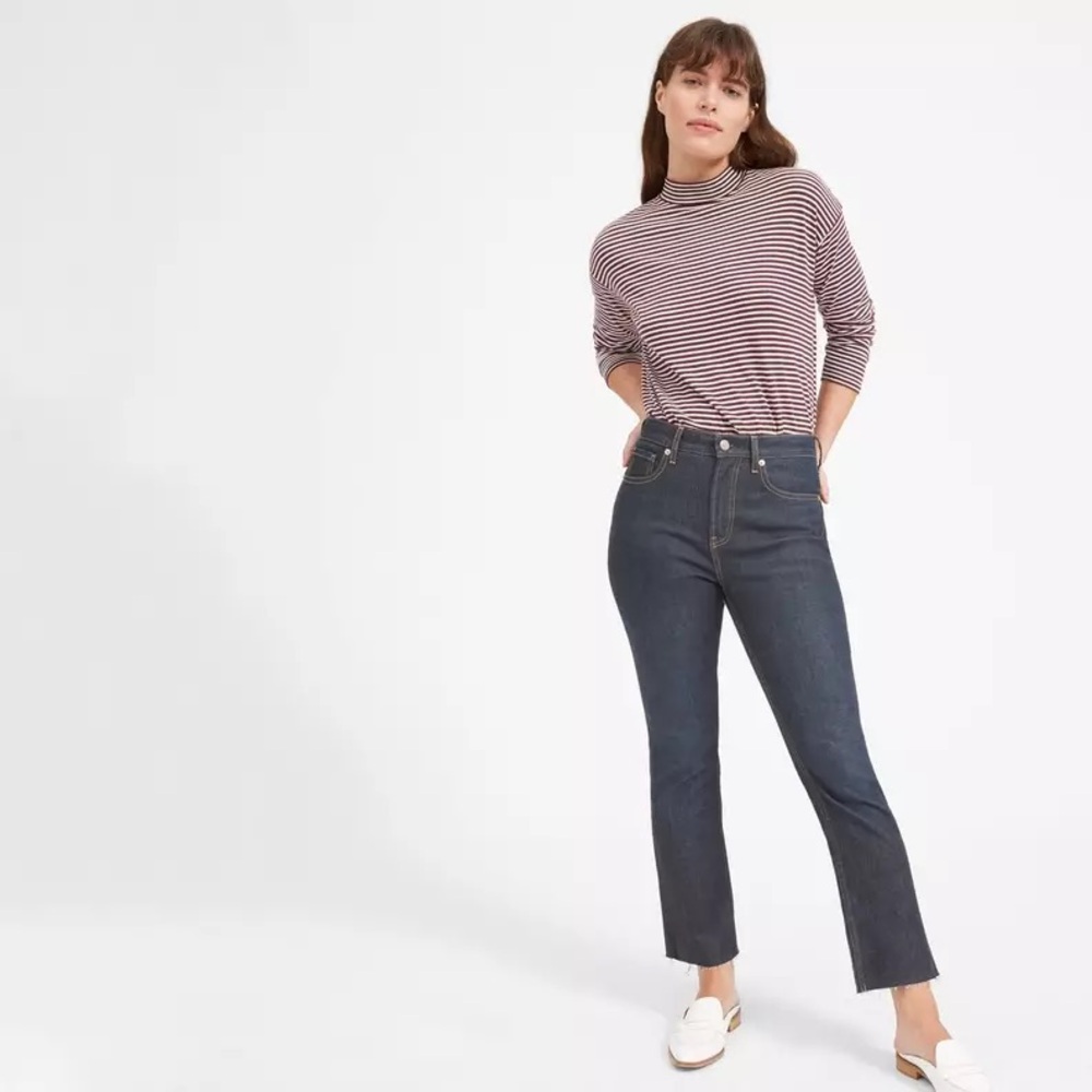 EVERLANE HIGH RISE KICK CROP JEANS 30